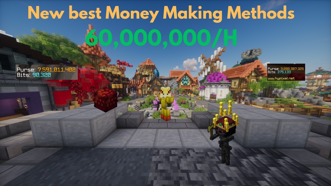 Новые лучшие способы заработка в Hypixel Skyblock!! До 60 000 000 в час