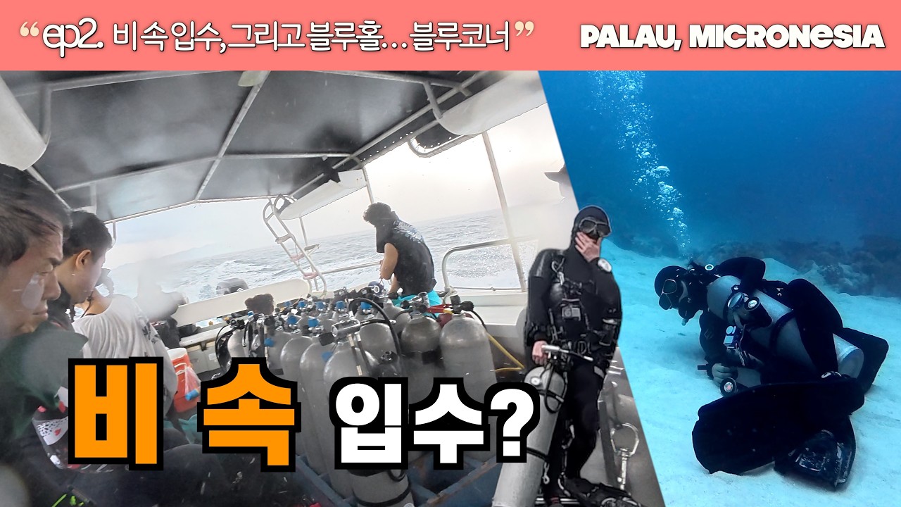 비 속 입수, 그리고 블루홀… 블루코 | Palau, Micronesia | ep.2 | IDARO