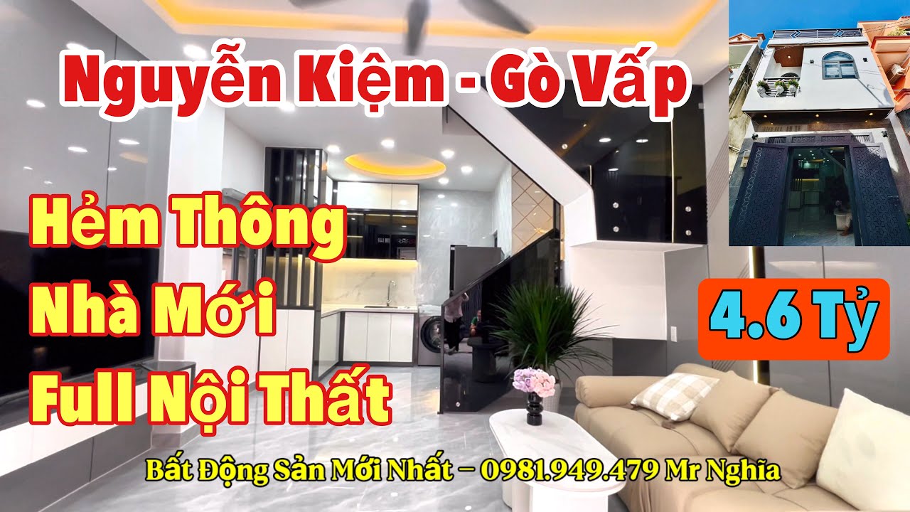 Bán nhà Nguyễn Kiệm Gò Vấp , Nhà rẻ đẹp ngay Sân Bay Tân Sơn Nhất