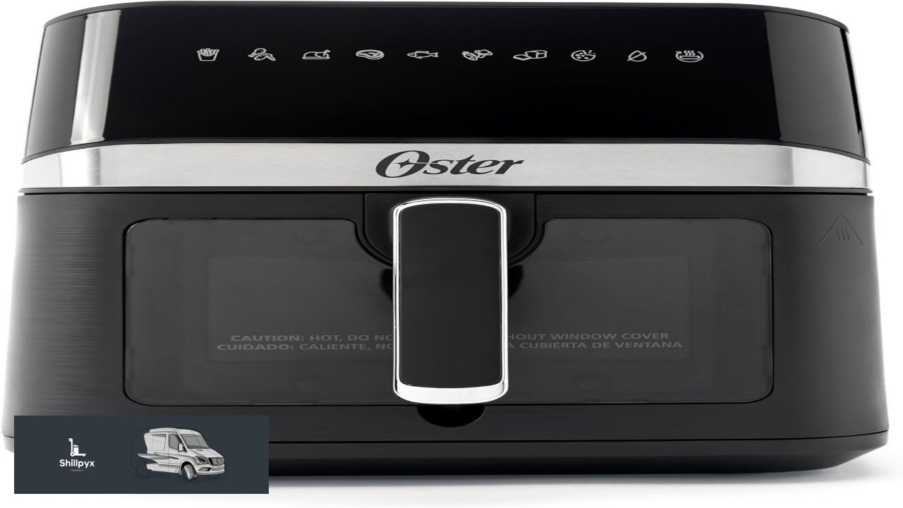 Oster 6 Quart Digital Air Fryer with Window Large Capacity Airfryer