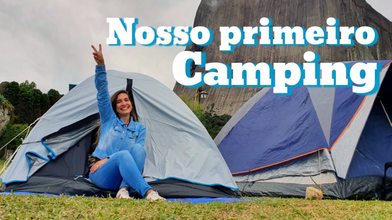 ACAMPAMOS PELA PRIMEIRA VEZ! TUDO SOBRE NOSSO ACAMPAMENTO E O LOCAL ECO PARQUE PEDRA AZUL AVENTURA