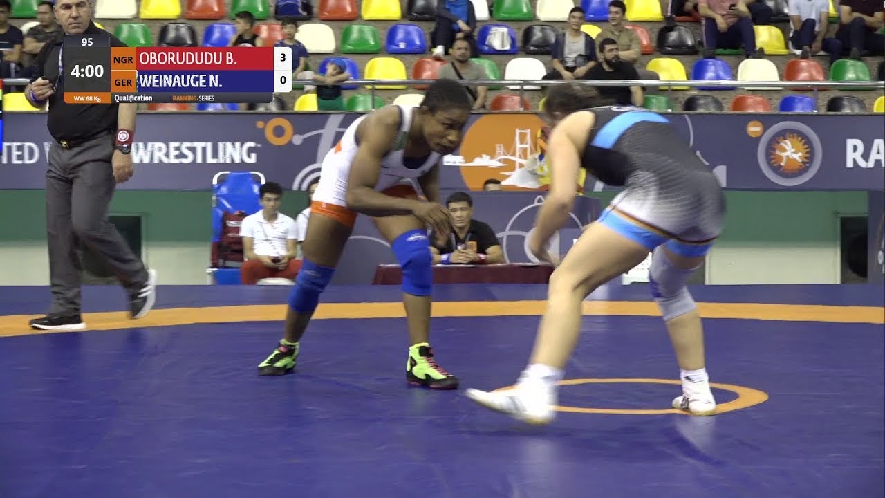 Qual. WW - 68 kg: B. OBORUDUDU (NGR) v. N. WEINAUGE (GER)