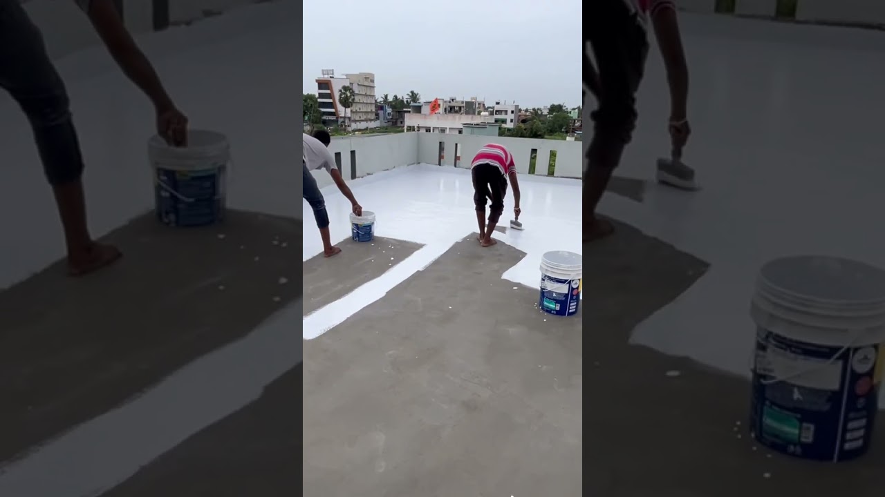 Terrace waterproofing #drfixit #waterproofing #work