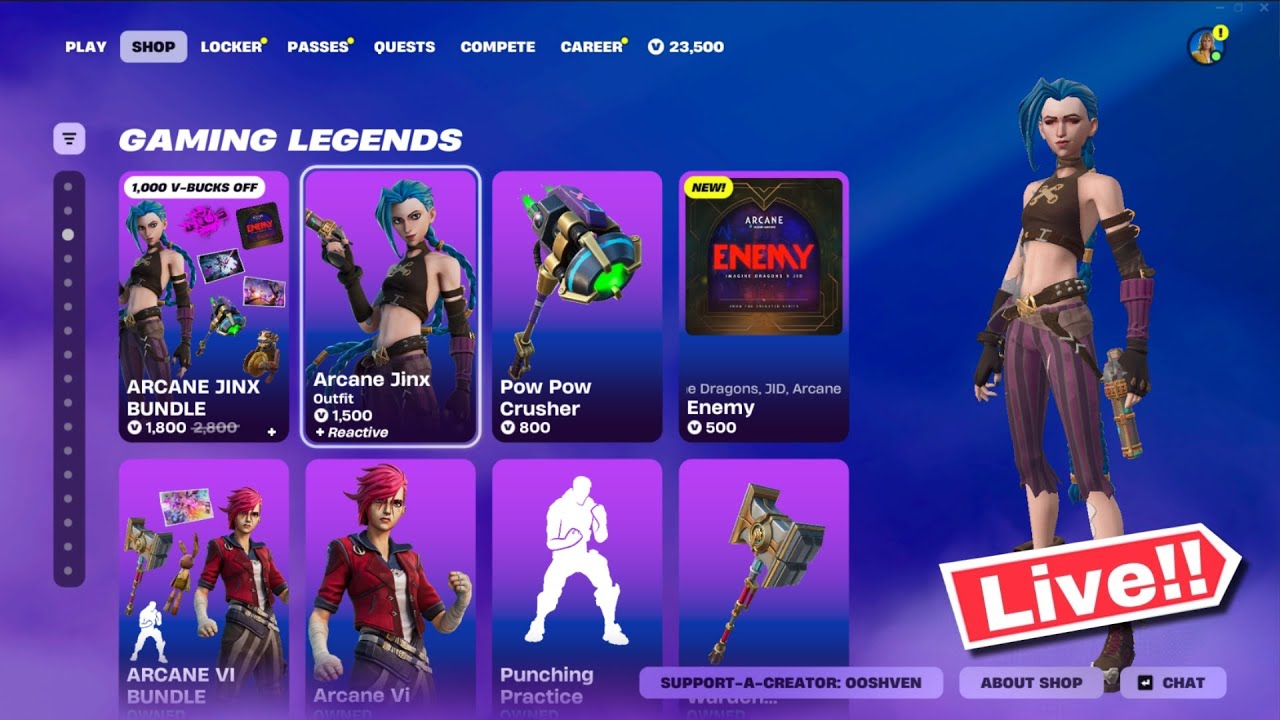 🔴 Fortnite CHAPTER 7 *NEW* ARCANE SKINS ITEM SHOP OUT NOW November 29! (Chapter 7)
