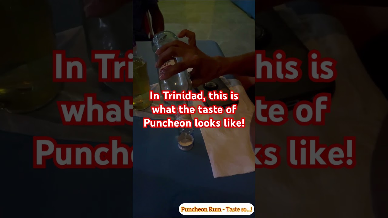 The look of what Puncheon Rum tastes like in Trinidad - Beware!