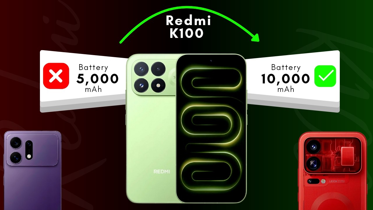 Redmi K100 & The Smartphone Battery Capacity Arms Race between Xiaomi, Oppo, RealMe & Honor, OnePlus