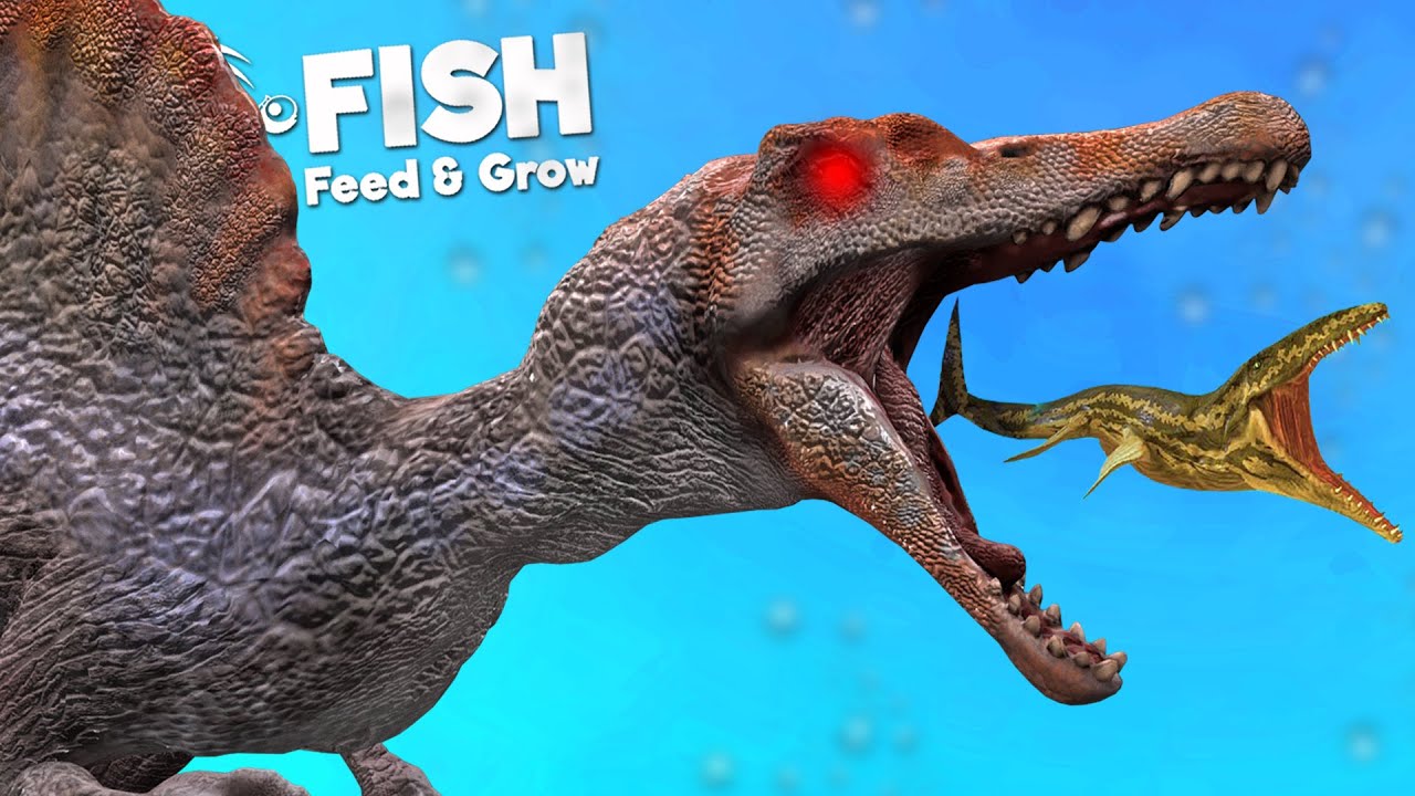 สไปโนซอรัส อสุรกายนักล่าแห่งสายน้ำ(โหดกว่าบอส?) | Fish Feed and Grow #135