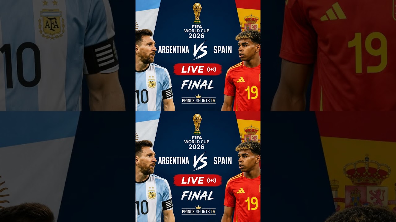 🏆 FIFA World Cup 2026 Final 🇦🇷 Argentina 🆚 🇪🇸 Spain live #Argentina #FIFAWorldCup2026 #WorldCupFinal