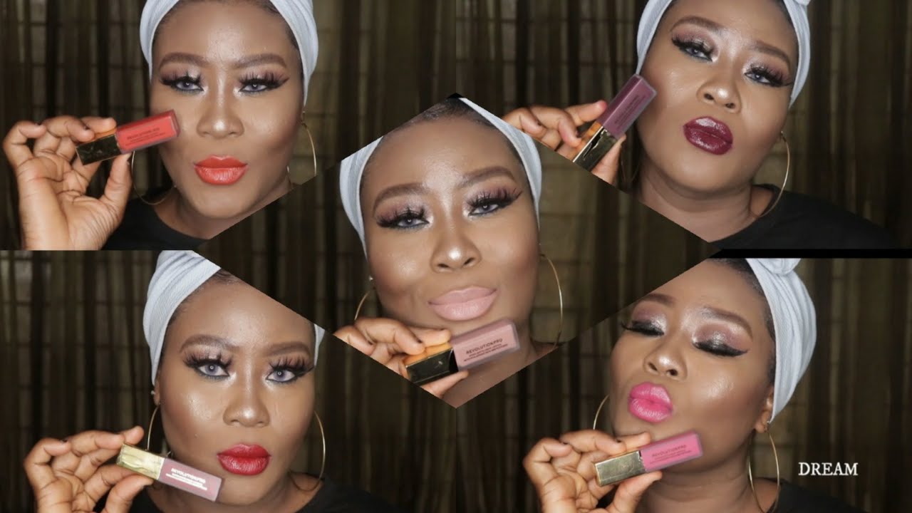 REVOLUTION PRO new HYDRA MATTE liquid lipsticks | REVIEW & SWATCHES | Zainab Iye