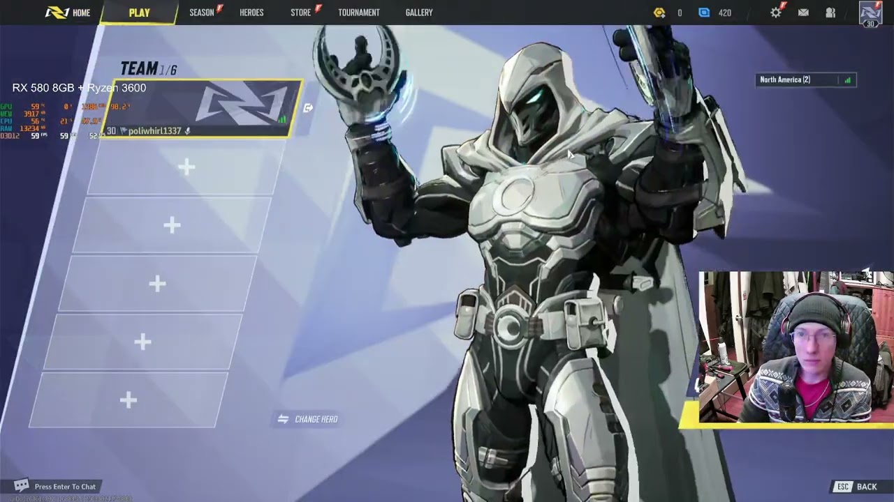 Marvel Rivals with RX 580 8GB + Ryzen 3600 in 1440p pt 4