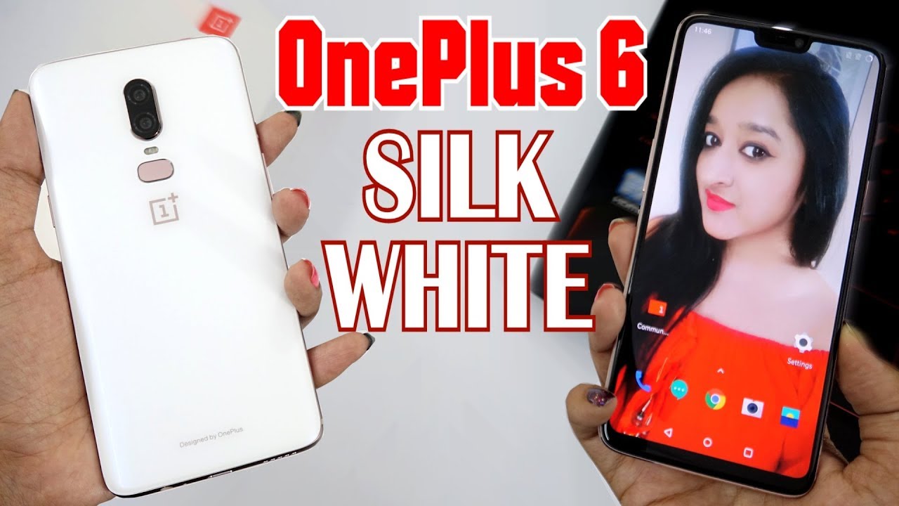 OnePlus 6 SILK WHITE - Unboxing & Overview- In Hindi