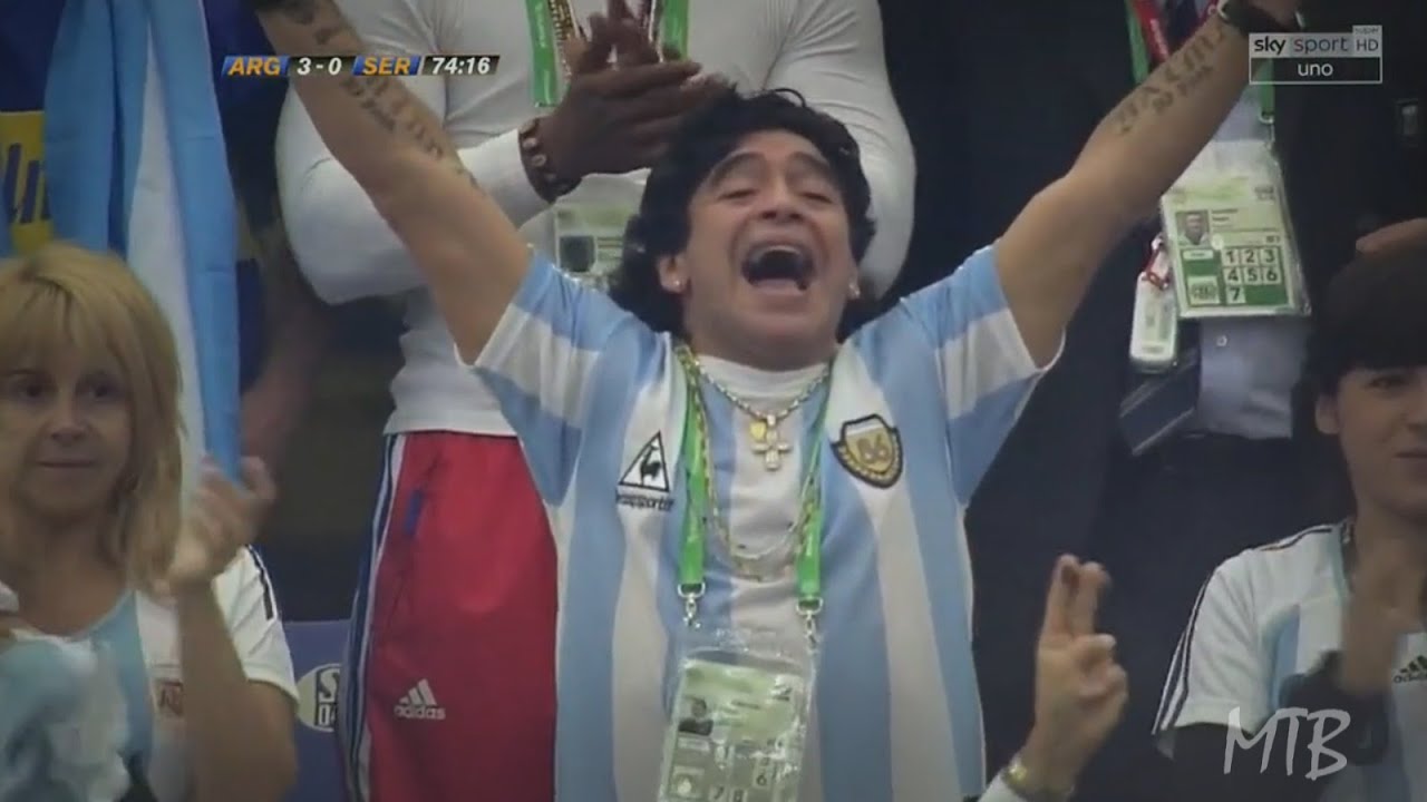 Maradona Crazy Reaction to Messi's World Cup DEBUT &hearts; 🇦🇷