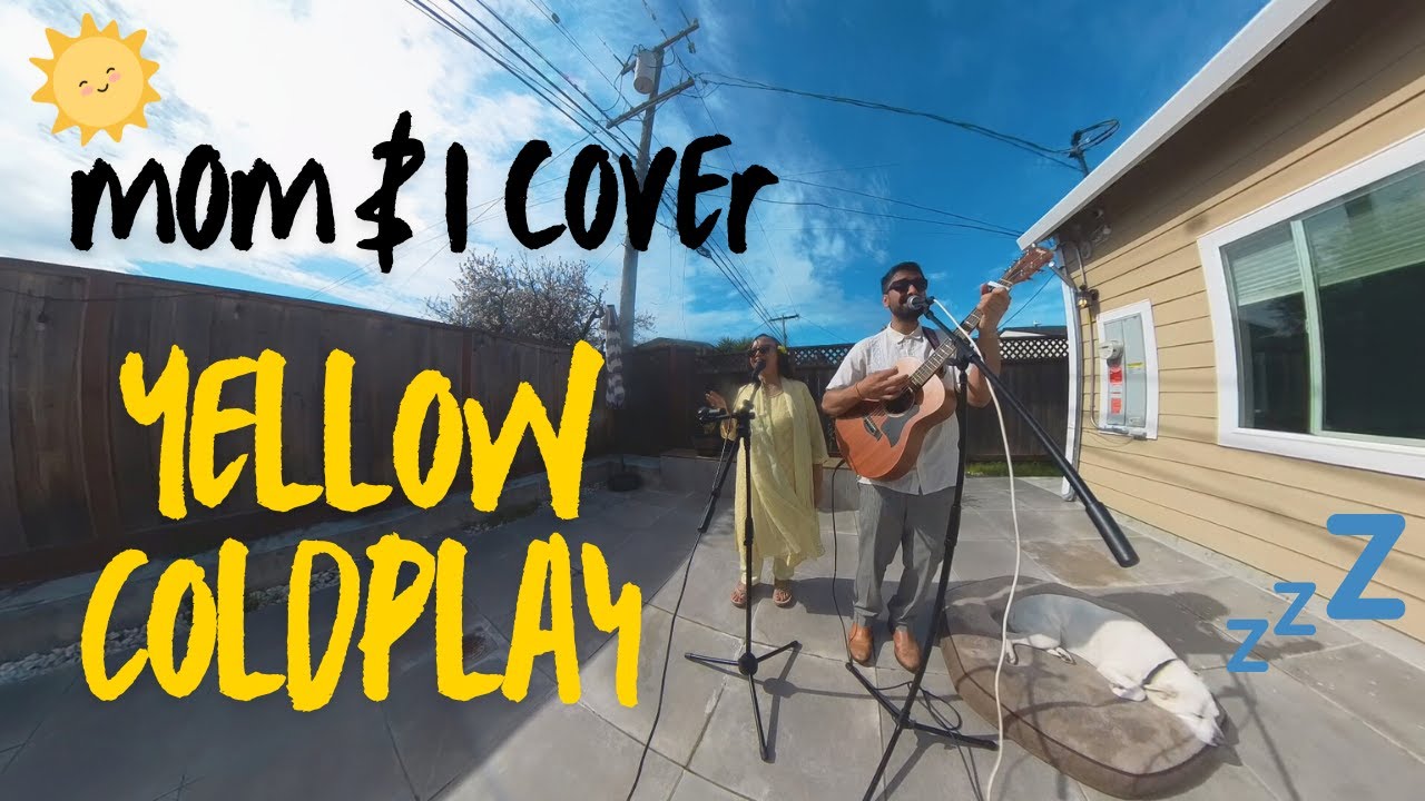 Mom & I Cover Yellow - Coldplay (she's a Classical Indian Singer 🕉️) #yellow #coldplay #spring