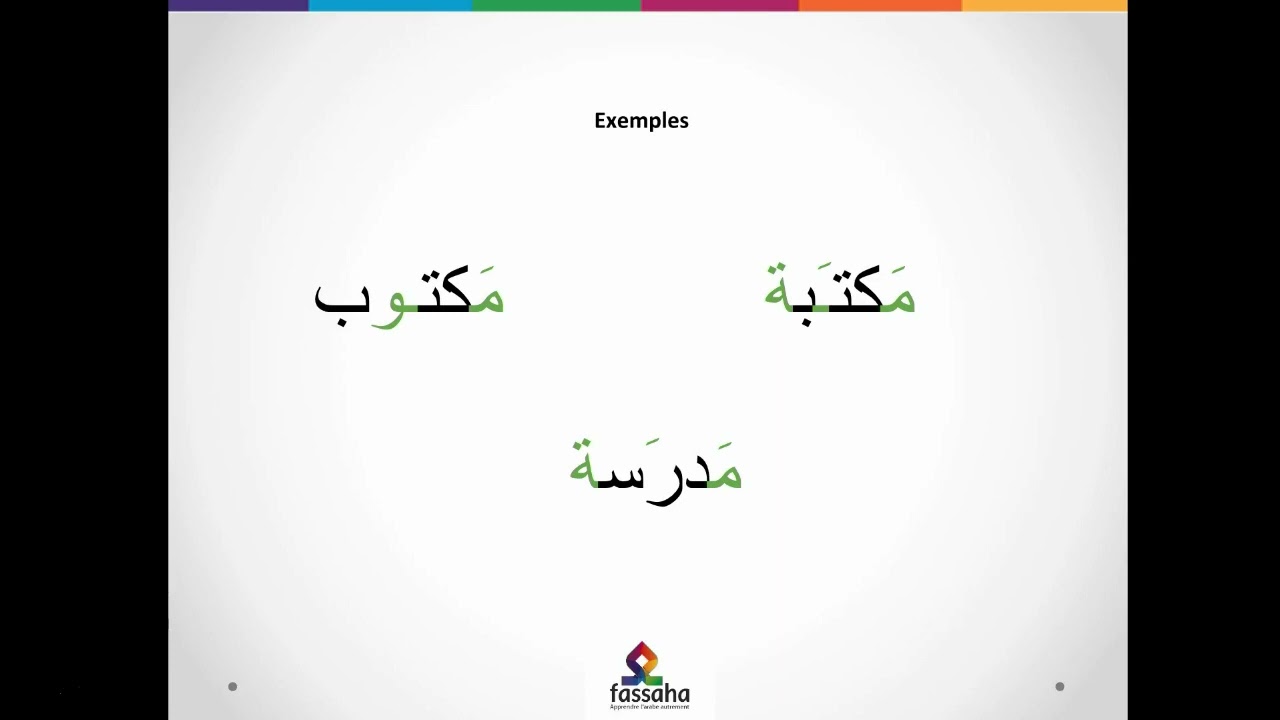 les racines & les schemes en arabe