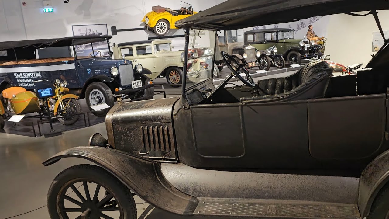 Norsk kjøretøyhistorisk museum - Norsk vegmuseum - Veteran bil og motorsykkel - Norway 🇳🇴 Norge - 8K