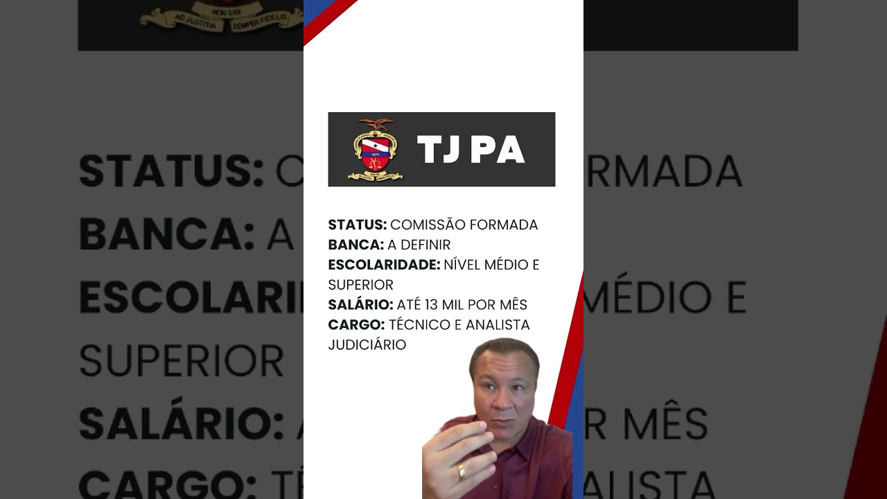 CONCURSO TJ PA | &Uacute;LTIMAS NOT&Iacute;CIAS
