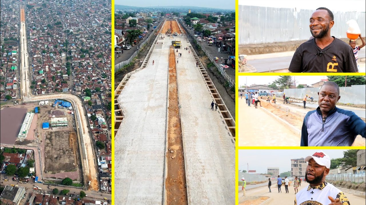 N'DJILI & KIMBANSEKE : CONSTRUCTION DE L'AVENUE MAÎTRE CROQUET AVEC UNE COUCHE DE 35CM DU BÉTON ARMÉ