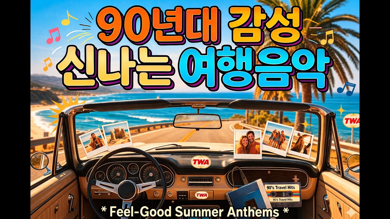 90년대 감성 신나는 여행음악 🚗 | 드라이브하며 듣기 좋은 여행 플레이리스트 · 4 Hours
