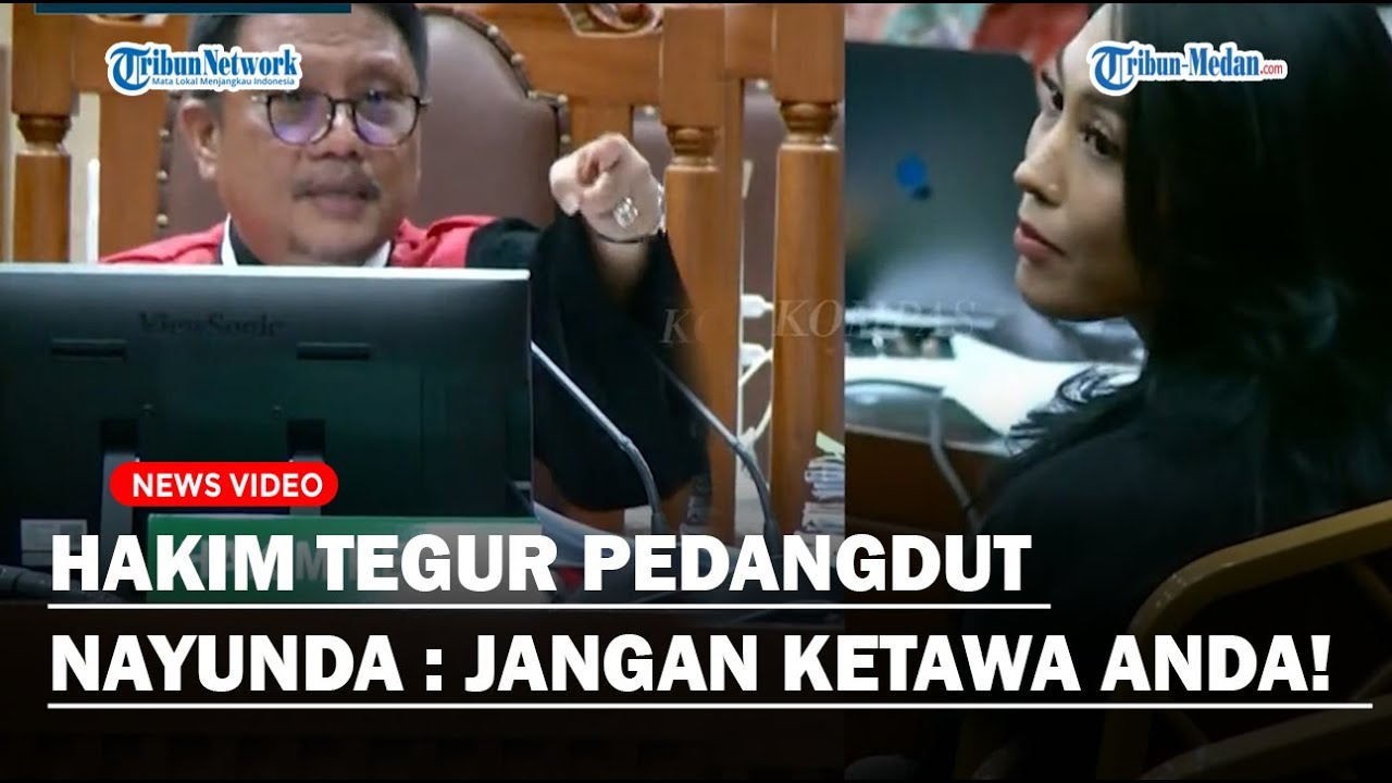 HAKIM GERAM! Tegur Pedangdut Nayunda Saat Cengegesan di Sidang : Jangan Ketawa, Anda Tanggungjawab