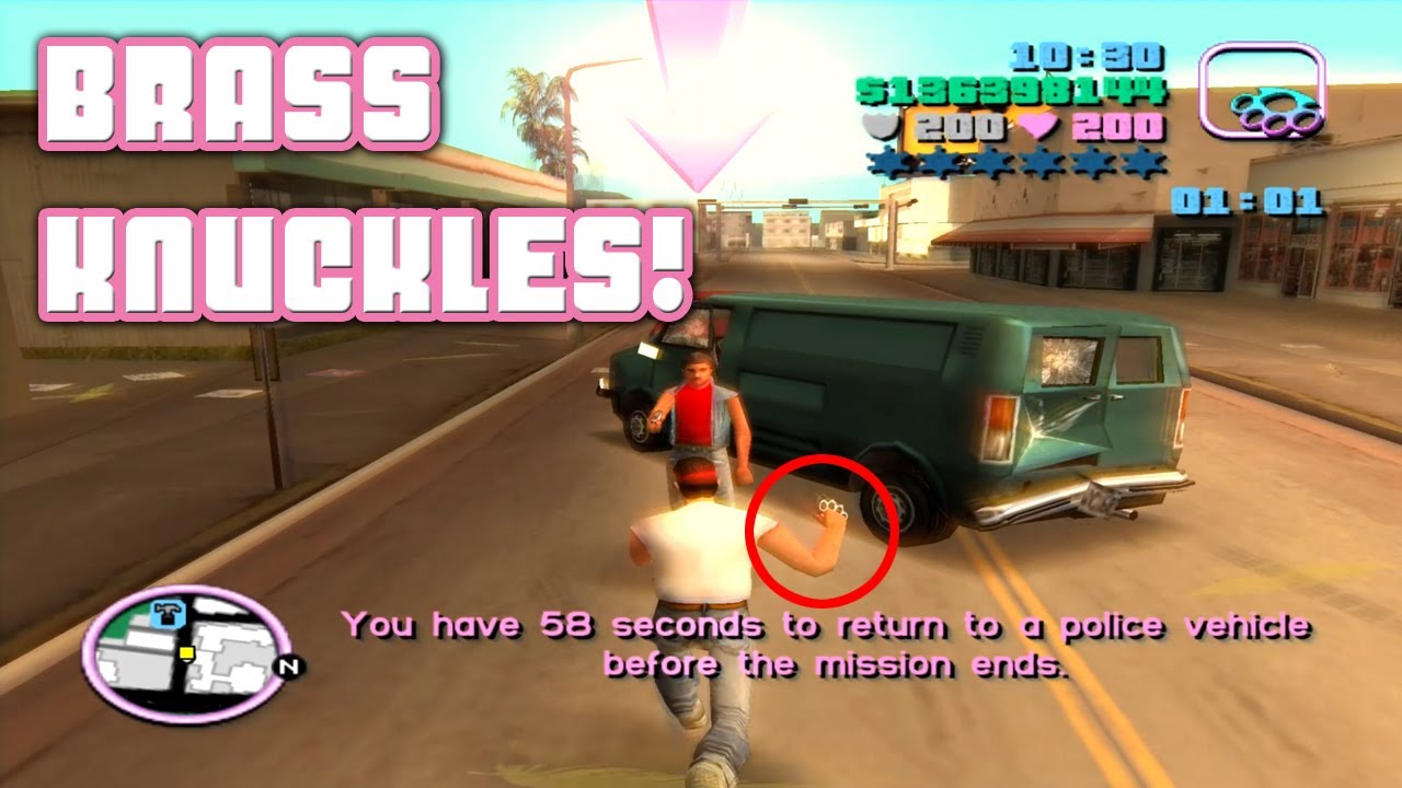 Brass Knuckles / Vigilante Levels 1-12 / GTA Vice City