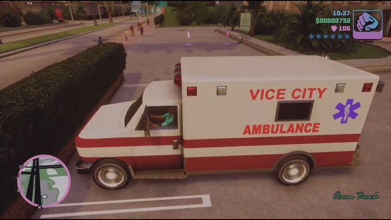 GTA Vice City PS5 - Ambulance !