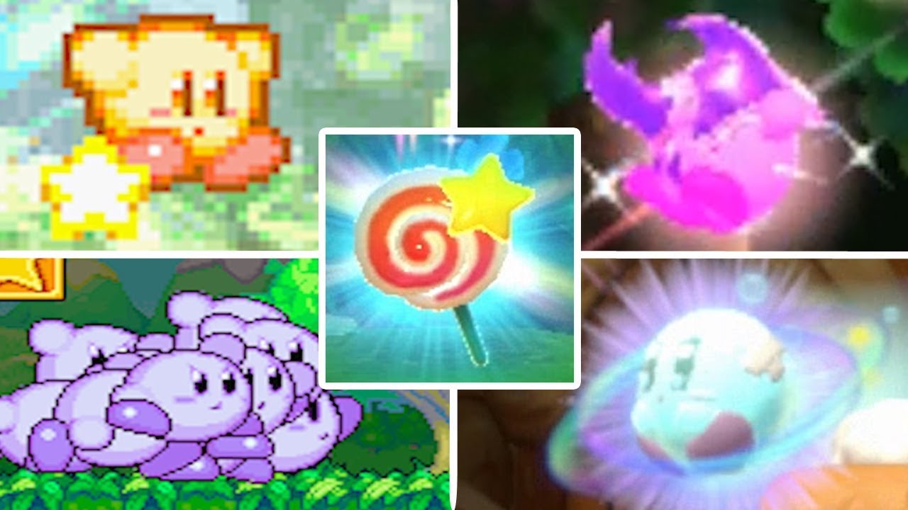 Evolution of Invincibility Candy in Kirby Games (1991 - 2018)