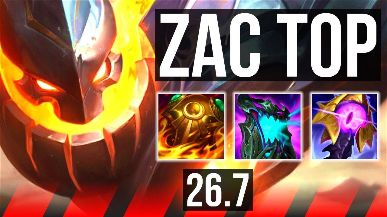 ZAC vs RIVEN (TOP) | Perfect KDA: 7/0/12 | EUW Master | 26.7