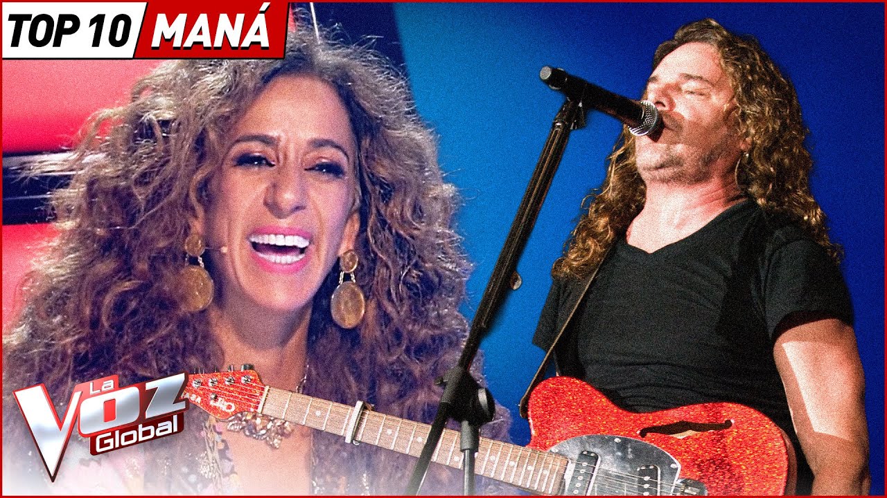 Top 10 MANÁ en La Voz : Rayando el Sol, Labios Compartidos, Corazón Espinado...