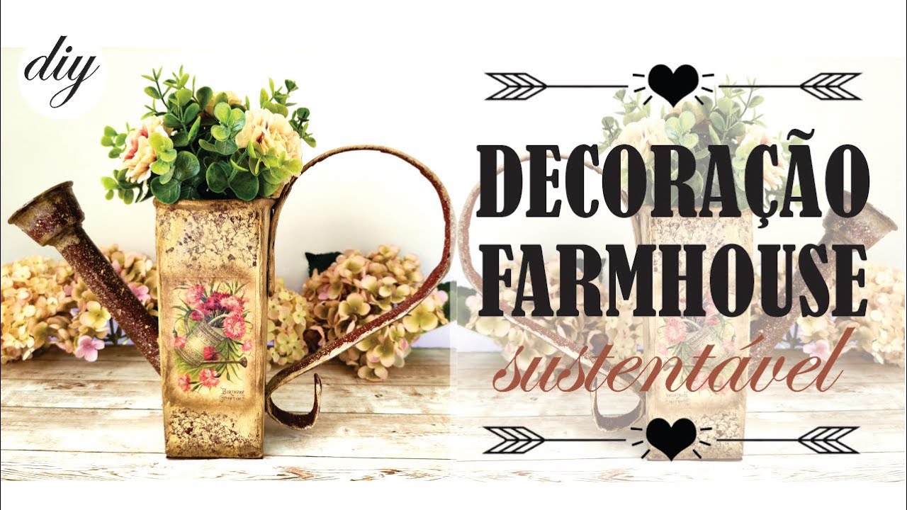 DIY | DECORE REUTILIZANDO CAIXAS DE LEITE | DECORAÇÃO FARMHOUSE SUSTENTÁVEL