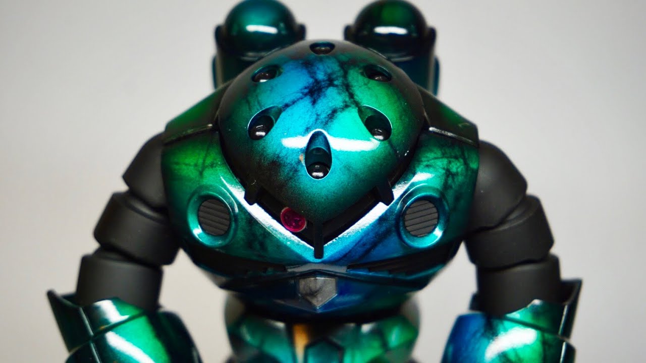 HGガンプラ　プラモデル　ズゴック　天然石風に塗装しました（Part２）