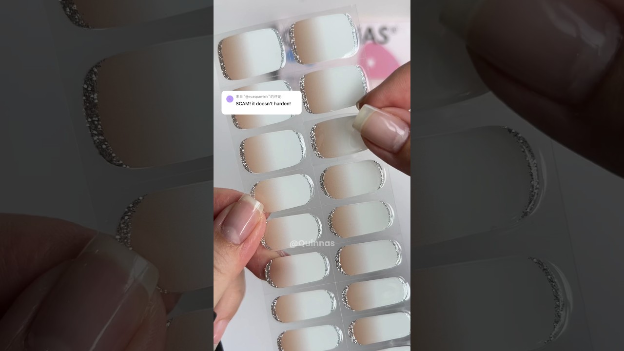 Let&rsquo;s test our Quinnas gel nail stickers 💅✨#nails #nailart #naildesign #nailartdesigns #nail