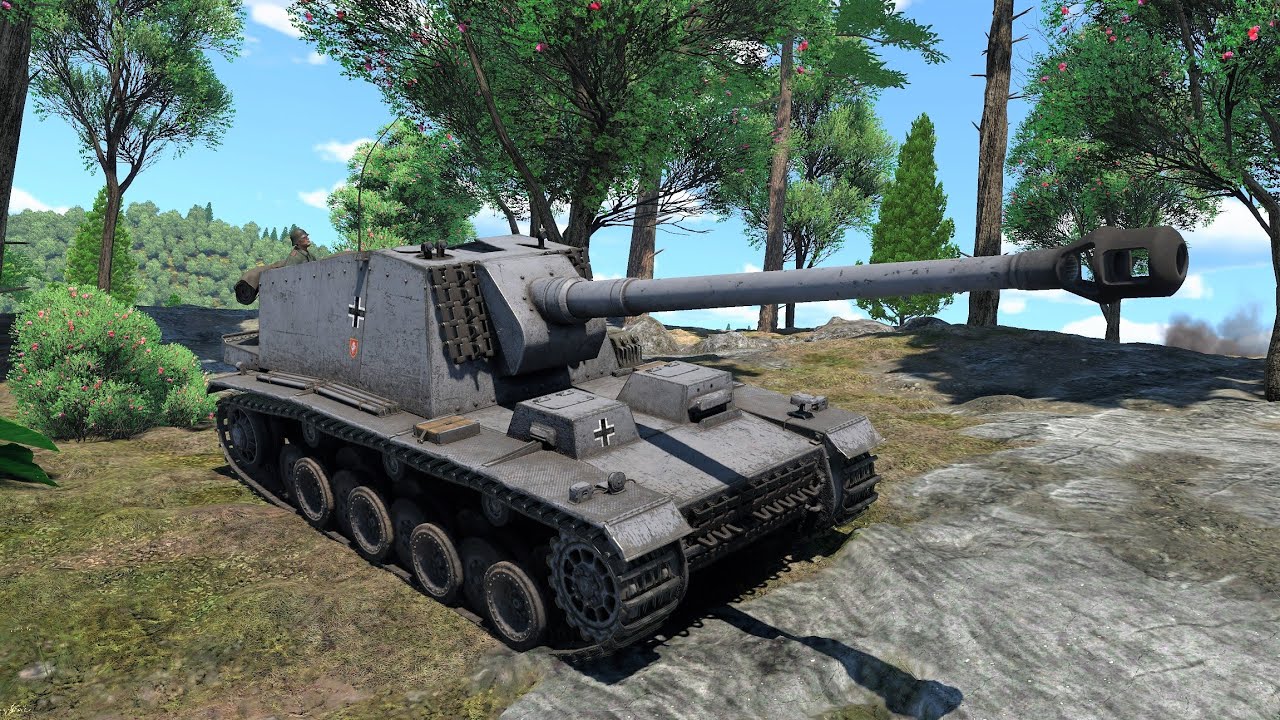 War Thunder: Sturer Emil German Tank Destroyer Gameplay [1440p 60FPS]