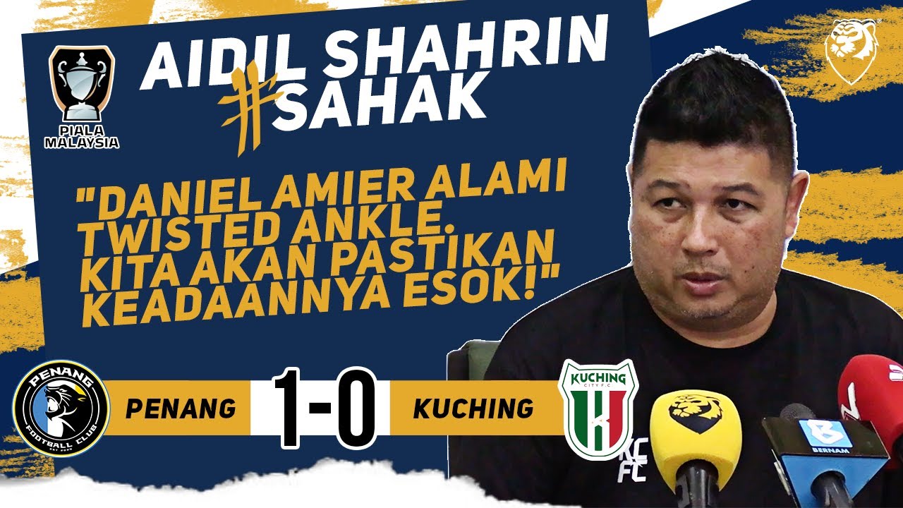 "Daniel Amier alami twisted ankle. Kita akan pastikan keadaannya esok!" 