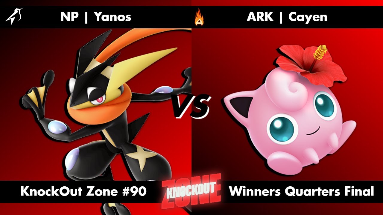 KnockOut Zone #90 - SSBU Winners Quarters Final - Yanos (Greninja) vs Cayen (Jigglypuff)