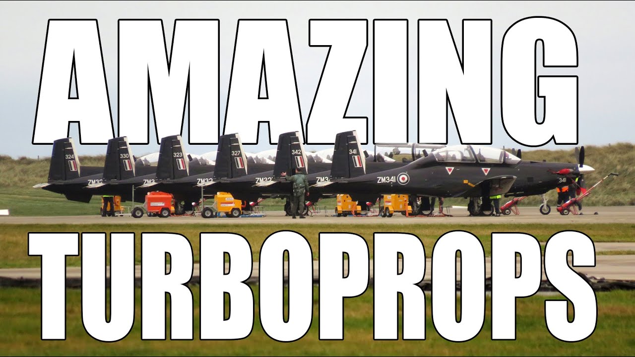 Amazing Turboprop Texan Trainers - RAF Valley (EGOV)