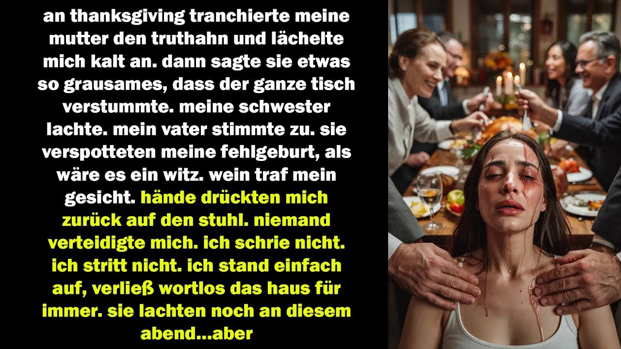 sie verspotteten meine fehlgeburt beim festessen – doch sie hatten keine ahnung, was ich wusste…
