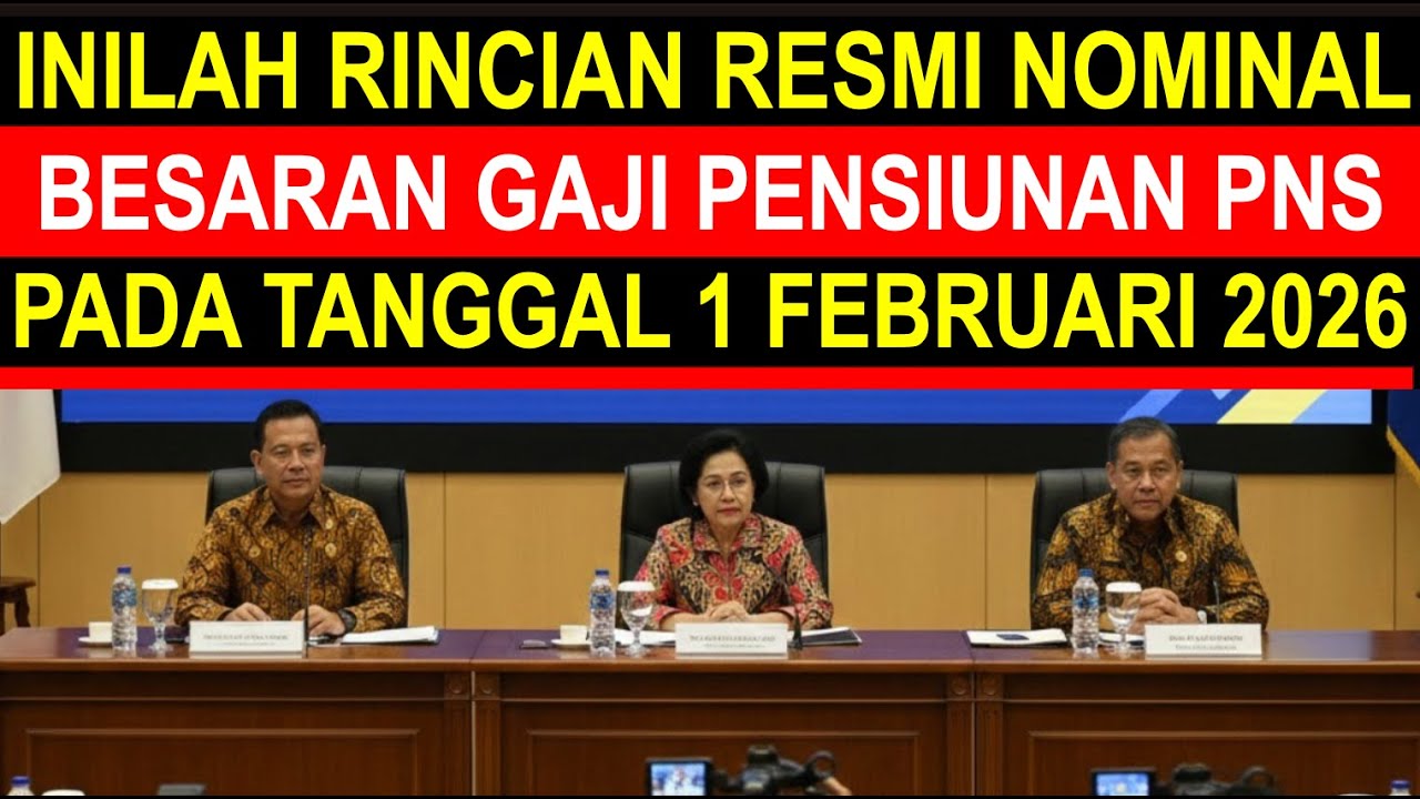 Breaking news inilah rincian resmi nominal besaran gaji pensiunan PNS tanggal 1 Februari 2026