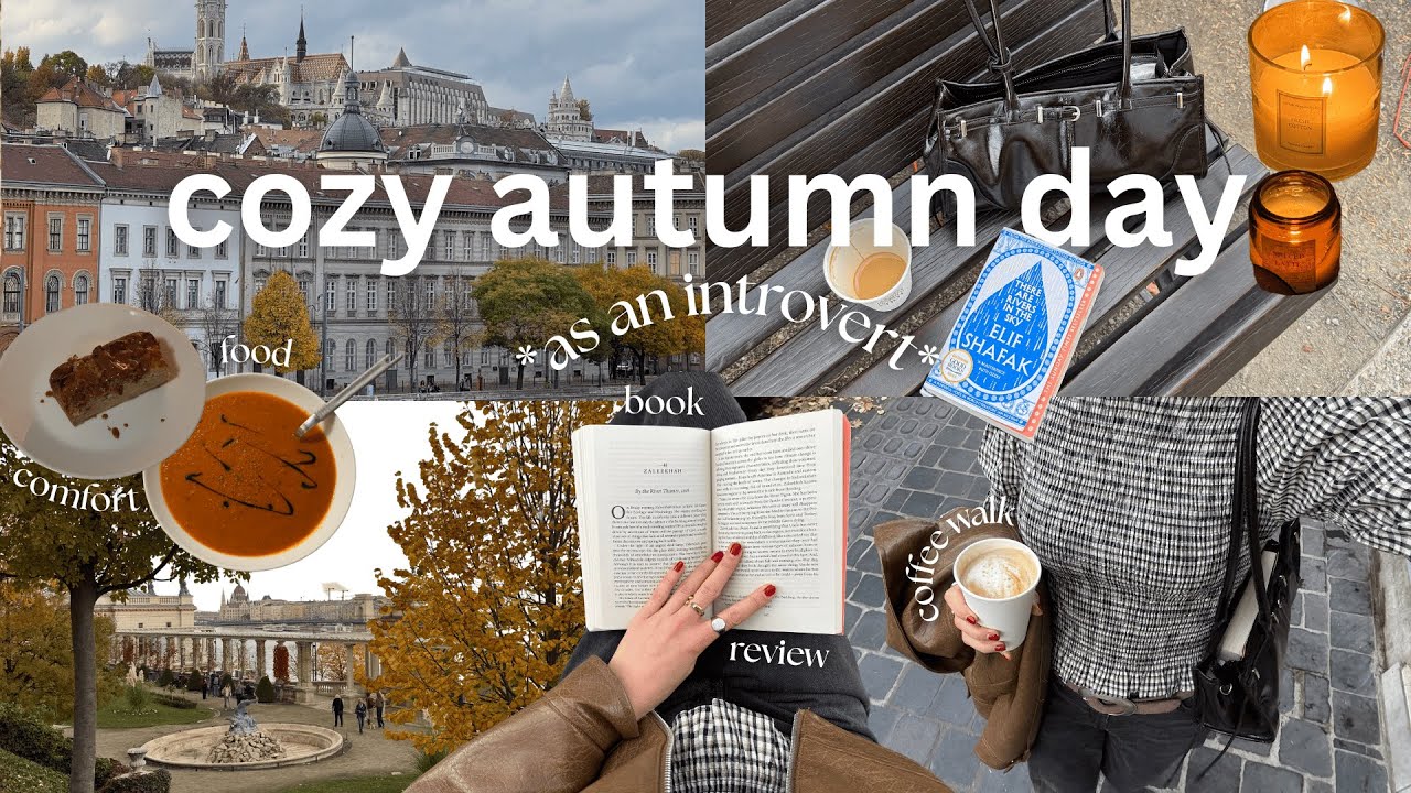cozy self-care vlog//slow autumn day to reconnect & recharge – comfort food, books & walks 🤎