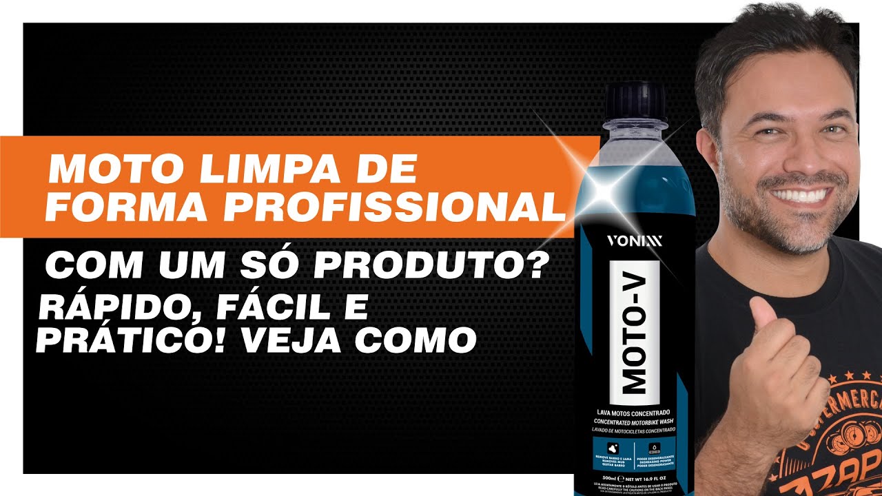 MOTO-V da Vonixx: veja como lavar a moto DE FORMA PROFISSIONAL com 1 só produto! (BEM FÁCIL)
