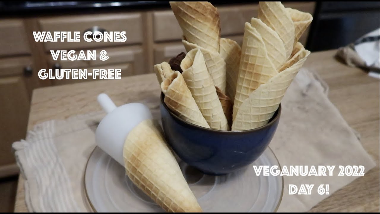 Waffle Cones - Vegan & Gluten-free! Veganuary 2022 Day 6!