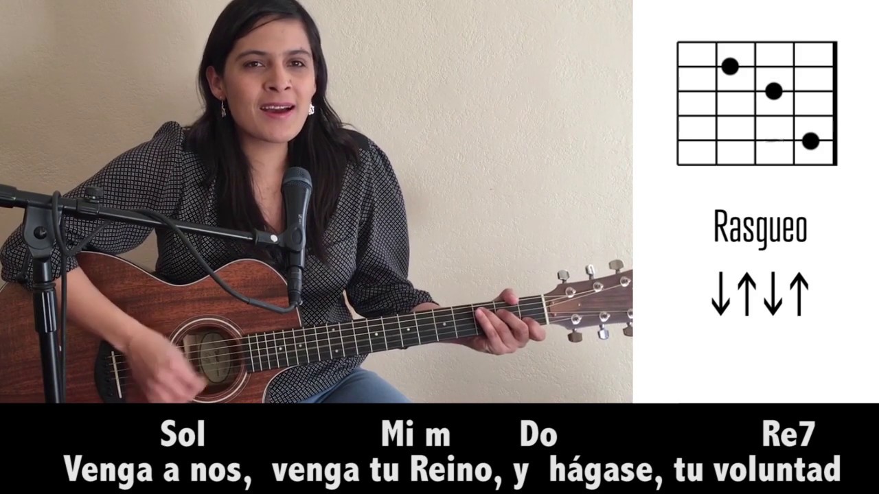 CANTO PARA MISA - Padre Nuestro con Guitarra - Acordes y letra