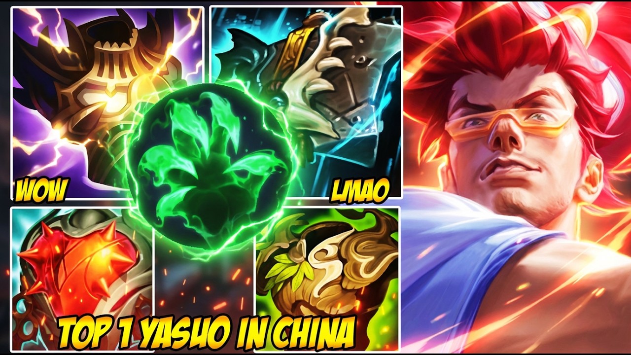 WILD RIFT CHINA TOP 1 YASUO - OVERLORD'S BLOODMAIL YASUO IS UNKILLABLE | BEST BUILD & RUNES