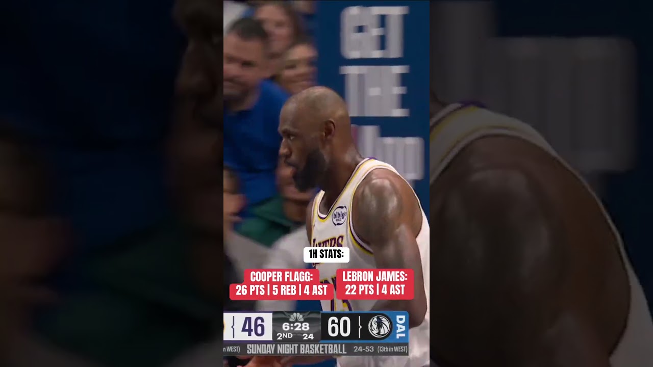 LeBron James (41 lat i 96 dni) i Cooper Flagg (19 lat i 105 dni) kończą sezon z 20+ punktami