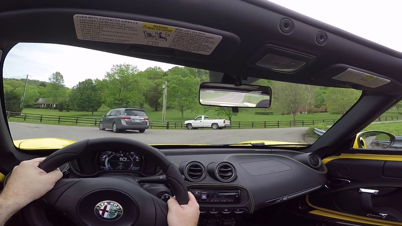 2016 Alfa Romeo 4C Spider POV Test Drive