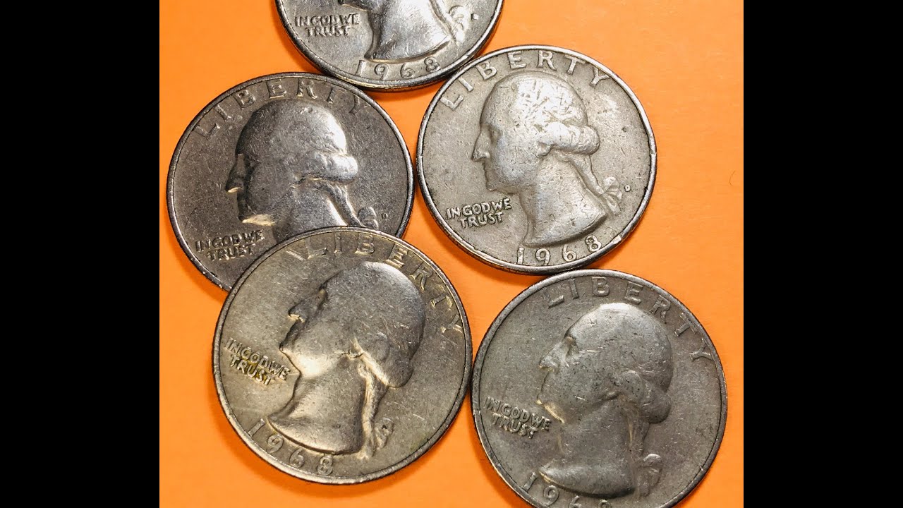 United States 1968 Quarter Dollar $9,000.00 Coin - US Washington 25 Cent Denver - Philadelphia