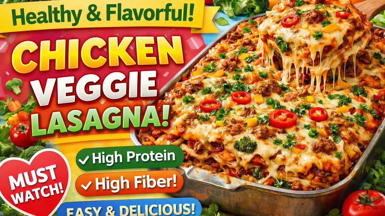 This Chicken Veggie Lasagna Is Loaded with Protein, Fiber & Real Flavor @spicestrol 