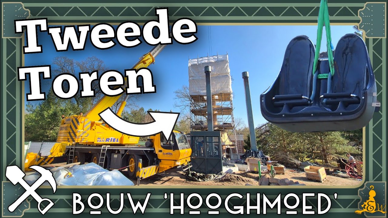 [#Efteling] ⚒️ Plaatsing 2e toren HOOGHMOED - Update #9