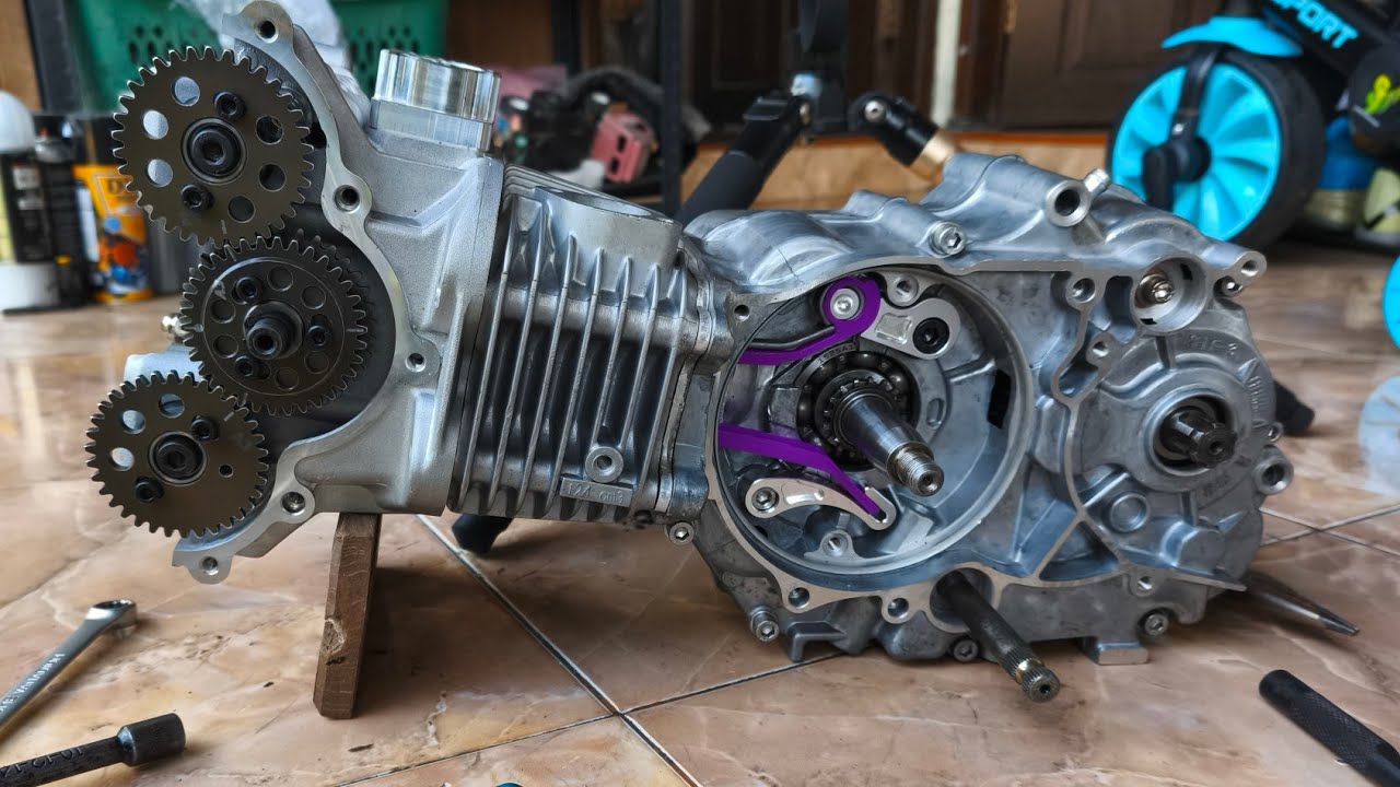 Part 1/3 Merakit mesin Win, C70, head DOHC Hispeed 