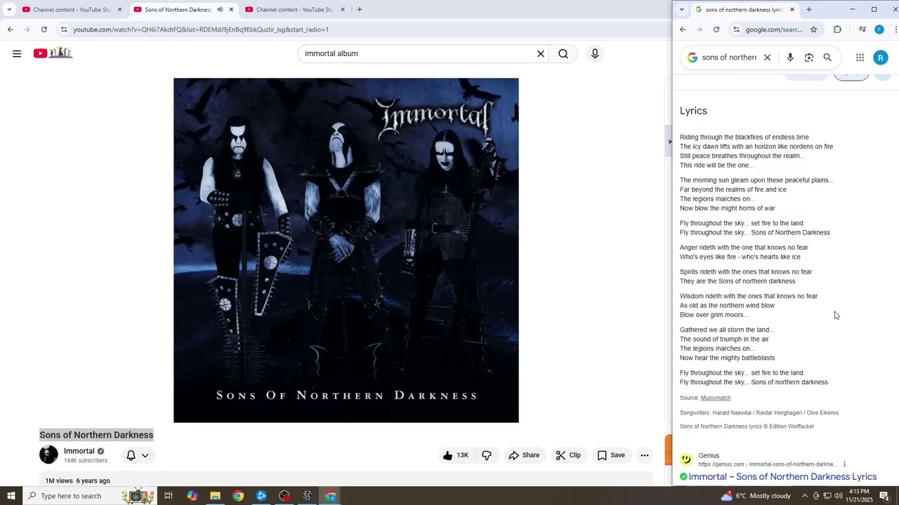 Immortal - Sons of Northern Darkness (VOCAL COVER)