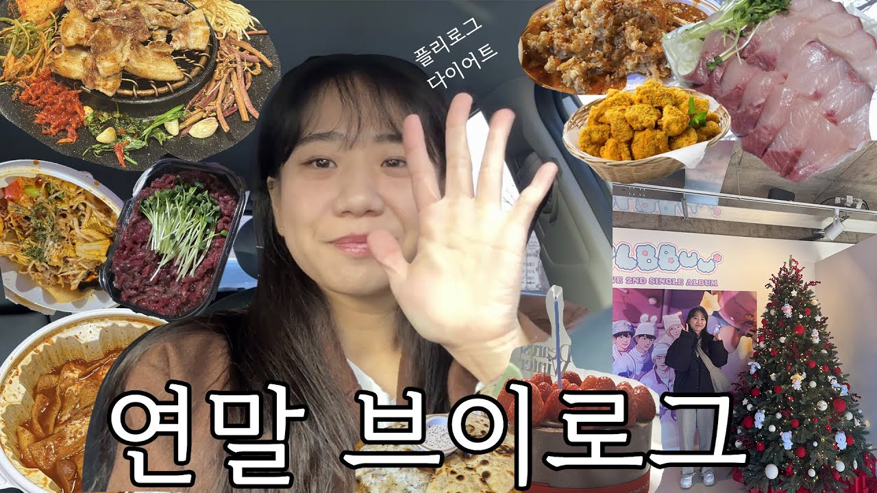 -30kg 빼고 연말에 음식과 술 폭주! 그 속에서 덕질이 함께 곁들여지는 행복한 연말 브이로그